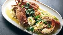 Lobster with e-fu noodles Lobster with e-fu noodles