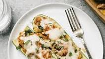 Mushroom-stuffed Zucchini Boats Recipe Mushroom-stuffed Zucchini Boats Recipe