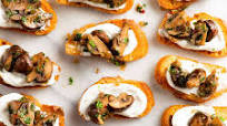 Mushroom and Goat Cheese Crostini Mushroom and Goat Cheese Crostini