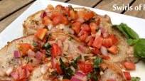 Italian Pork Chops With Tomato Basil Topping Italian Pork Chops With Tomato Basil Topping