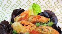 Baked Salmon Egg Rolls for Chinese New Year Baked Salmon Egg Rolls for Chinese New Year