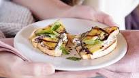 Eggplant and goats cheese bruschetta Eggplant and goats cheese bruschetta