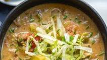 Slow Cooker Cheeseburger Soup: Whole30, Paleo, GF, Dairy-Free Slow Cooker Cheeseburger Soup: Whole30, Paleo, GF, Dairy-Free
