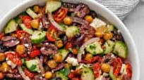 Chickpea Greek Salad Chickpea Greek Salad