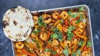 Sheet Pan Shrimp Fajitas Sheet Pan Shrimp Fajitas