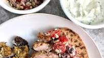 Greek Pork Tenderloin Pitas with Tzatziki and Tomato Feta Salad Greek Pork Tenderloin Pitas with Tzatziki and Tomato Feta Salad