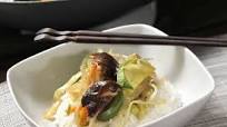 Chop suey de vegetales al ponzu Chop suey de vegetales al ponzu