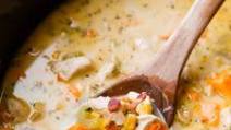 Slow Cooker Creamy Chicken & Corn Soup Slow Cooker Creamy Chicken & Corn Soup