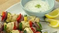 Greek Chicken Kebabs with Tzatziki Sauce Greek Chicken Kebabs with Tzatziki Sauce