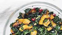 Massaged Kale Salad with Squash and Pomegranates Massaged Kale Salad with Squash and Pomegranates