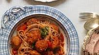 Gizzi Erskine’s pork and chorizo meatballs with spaghetti Gizzi Erskine’s pork and chorizo meatballs with spaghetti