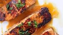 Pan Seared Salmon with Brown Sugar Soy Glaze Pan Seared Salmon with Brown Sugar Soy Glaze