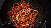 Korean Spicy Garlic Seafood Noodles Korean Spicy Garlic Seafood Noodles