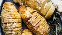 Hasselback Potatoes with Garlic and Herb Butter Hasselback Potatoes with Garlic and Herb Butter