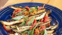 Roasted Eggplant Salad with Soy, Sesame and Charred Peppers Roasted Eggplant Salad with Soy, Sesame and Charred Peppers