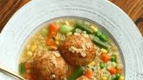 Meatball Soup with Alphabet Pasta Meatball Soup with Alphabet Pasta