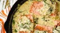 Pan Seared Salmon with Creamy Mustard Sauce Pan Seared Salmon with Creamy Mustard Sauce