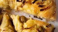No Knead Focaccia With Onions and Olives No Knead Focaccia With Onions and Olives