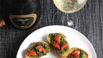 Kale Pesto Crostini with Wine Pairing Kale Pesto Crostini with Wine Pairing