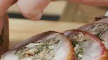 Bacon-Wrapped Pork Sirloin with Fig Glaze Bacon-Wrapped Pork Sirloin with Fig Glaze