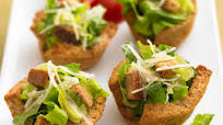 Caesar Salad in Toast Cups Caesar Salad in Toast Cups