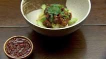 Spicy XO Pork Belly with Rice Cakes Spicy XO Pork Belly with Rice Cakes