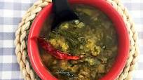 Poi Saag Toor Dal: Basale Leaves and Yellow Lentils Poi Saag Toor Dal: Basale Leaves and Yellow Lentils