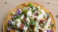 Grilled Chicken Tostada With Creamy Jack Cheese Sauce Grilled Chicken Tostada With Creamy Jack Cheese Sauce