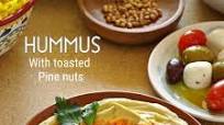Hummus with toasted pine nuts Hummus with toasted pine nuts