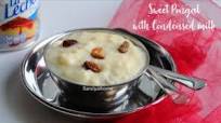 Sakkarai pongal with condensed milk, Sweet pongal Sakkarai pongal with condensed milk, Sweet pongal