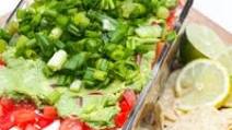 Easy Mexican Dip - Seven Layer Dip {Gluten-Free} Easy Mexican Dip - Seven Layer Dip {Gluten-Free}