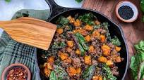 Ground Beef & Butternut Squash Skillet Ground Beef & Butternut Squash Skillet