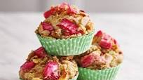 Rhubarb crumble muffins Rhubarb crumble muffins