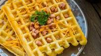 Ham and Cheese Waffles Ham and Cheese Waffles