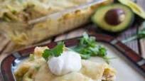 Creamy White Chicken and Avocado Enchiladas Creamy White Chicken and Avocado Enchiladas