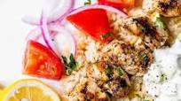 Grilled Chicken Kabobs with Cucumber Yogurt Sauce Grilled Chicken Kabobs with Cucumber Yogurt Sauce