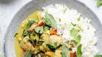 Thai Green Curry with Gingery Chicken & Vegetables Thai Green Curry with Gingery Chicken & Vegetables