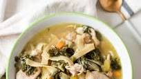 Crockpot Chicken and Noodle Kale Soup Crockpot Chicken and Noodle Kale Soup
