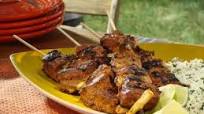 Grilled Tandoori-Style Lamb Skewers Grilled Tandoori-Style Lamb Skewers