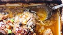Baked pork neck bones with BBQ sauce Baked pork neck bones with BBQ sauce