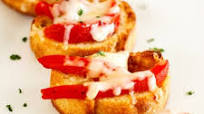 Roasted Red Pepper Bruschetta Roasted Red Pepper Bruschetta