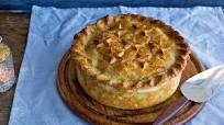 Indian potato raised pie Indian potato raised pie