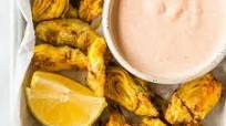 Air Fryer Artichoke Hearts with Garlic Aioli (Keto and Low Carb) Air Fryer Artichoke Hearts with Garlic Aioli (Keto and Low Carb)