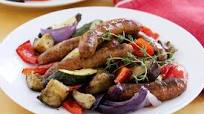 Sausage and vegetable bake Sausage and vegetable bake