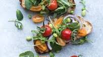 Herbed Bruschetta with Edamame and Green Peas Herbed Bruschetta with Edamame and Green Peas