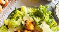 Caesar Salad with Crunchy Cornbread Croutons Caesar Salad with Crunchy Cornbread Croutons
