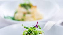 Seared Black Cod with Meyer Lemon Risotto and Gremolata Seared Black Cod with Meyer Lemon Risotto and Gremolata