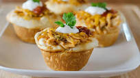 Cheesy Chicken Enchilada Cups Cheesy Chicken Enchilada Cups