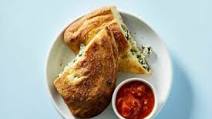Broccoli & Ricotta Calzone with Tomato Sauce Broccoli & Ricotta Calzone with Tomato Sauce