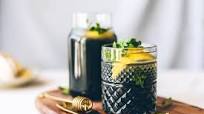 Activated charcoal & basil lemonade Activated charcoal & basil lemonade